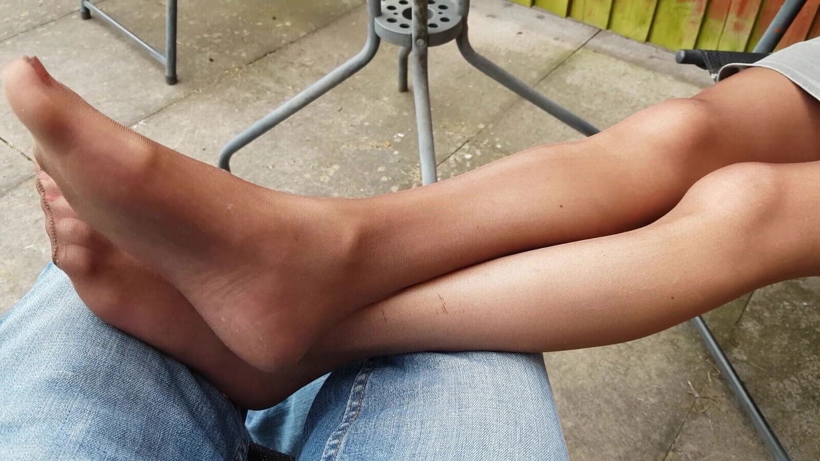 Bronzed Cherry Toes Hose