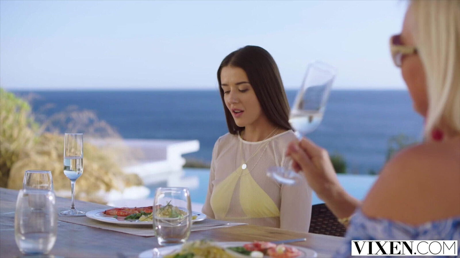 VIXEN, College girl Sybil stays with married couple abroad