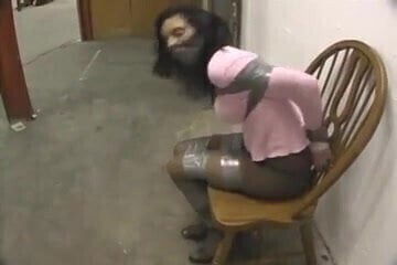 Christina Bound Gagged with Duct Tape