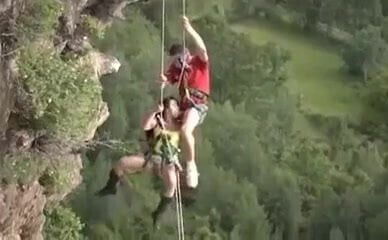 nice cliff rock climbing date