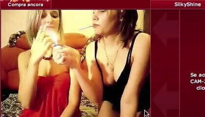 classic smoking lesbians