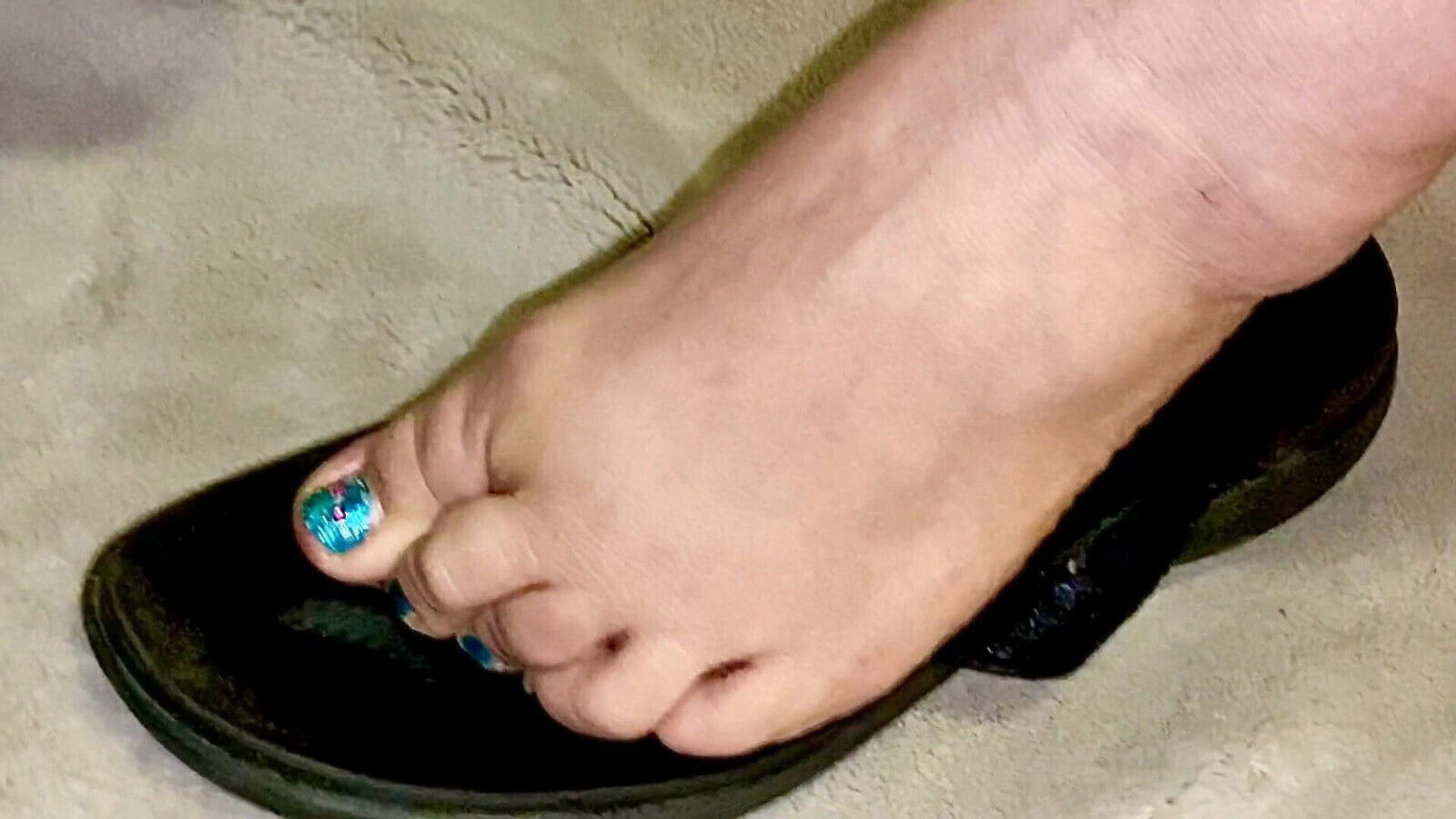 Miranda flip flop play wrinkled soles