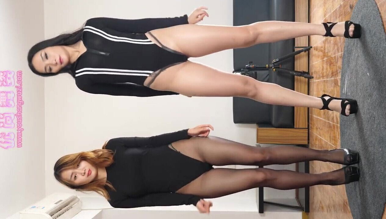 Dance pantyhose heels sisters