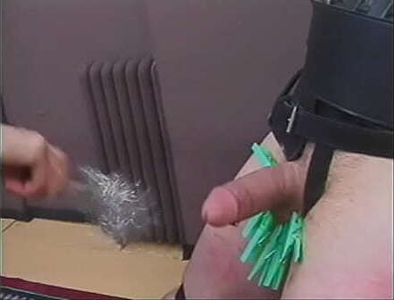 Mature dominatrix Mistress Scarlett pours dude'_s balls