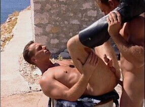 Amazing male pornstars Kevin Cage and Rick Gambon in crazy blowjob, uniform gay sex video