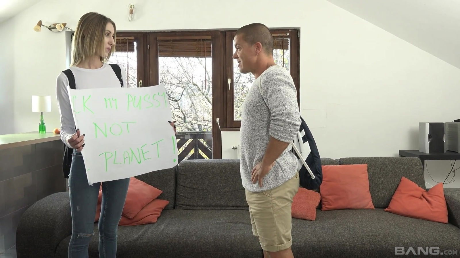 Sensual lovemaking ends with pretty Arietta Young