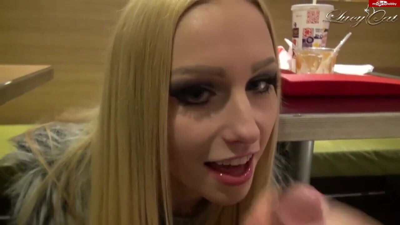 Risky blowjob leather jacket vest