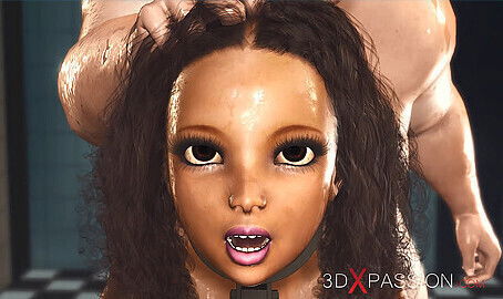 sexy ebony restraints gets fucked crazy chef