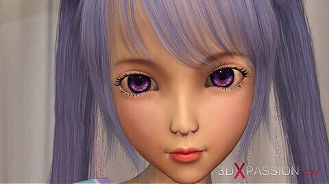 Black plays with Japanese teen living room