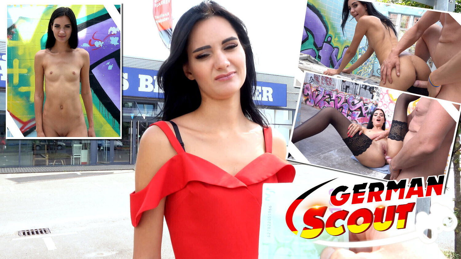 GERMAN SCOUT TOURIST GIRL TALKED INTO PUBLIC BERLIN