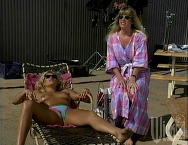 Lesbian outdoors between Debi Diamond Stacy Nichols