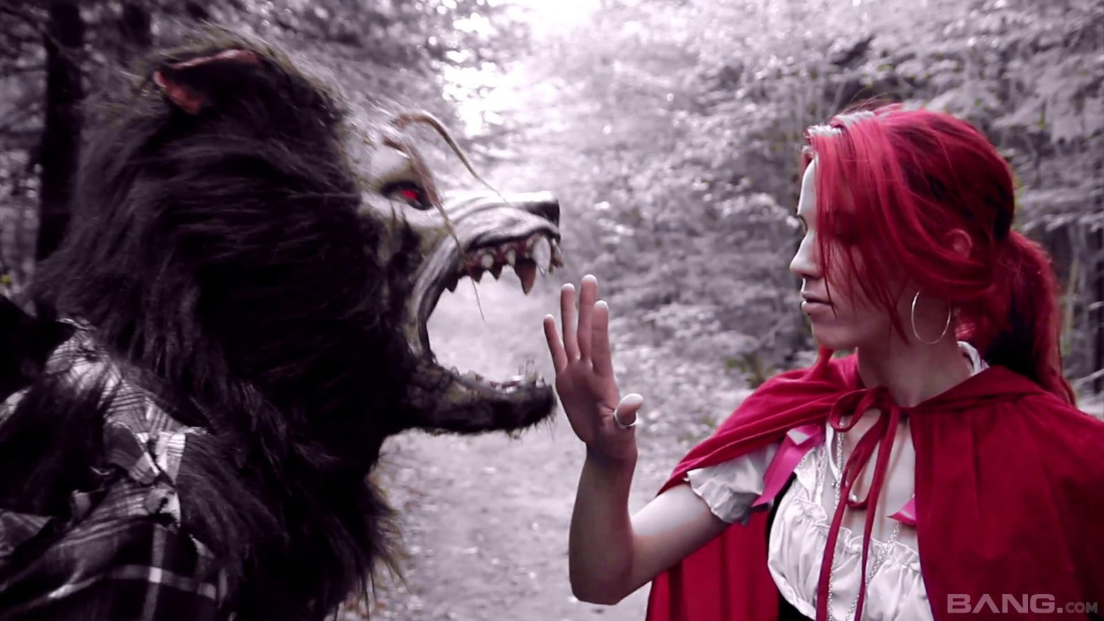 Fantasy woods with Brind Love Riding Hood