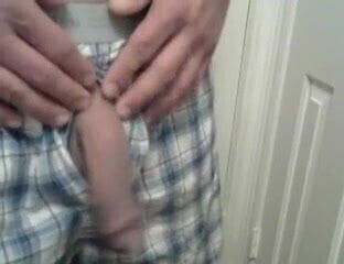 Close-Up Soft Dick Swinging Hanging Boxers