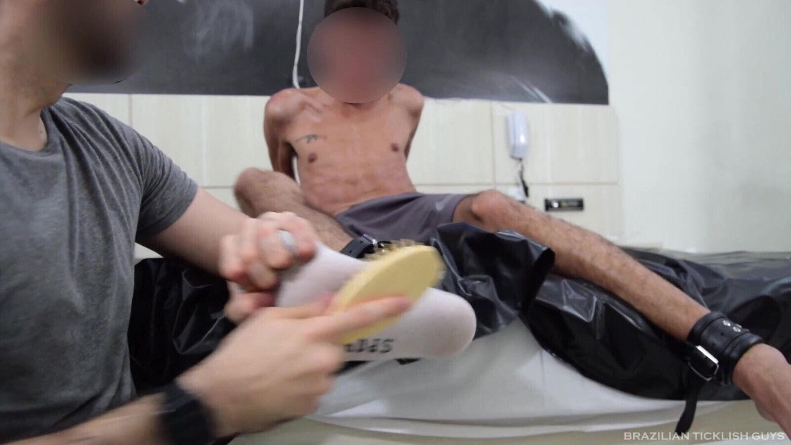 Pedro's First Tickling Experience