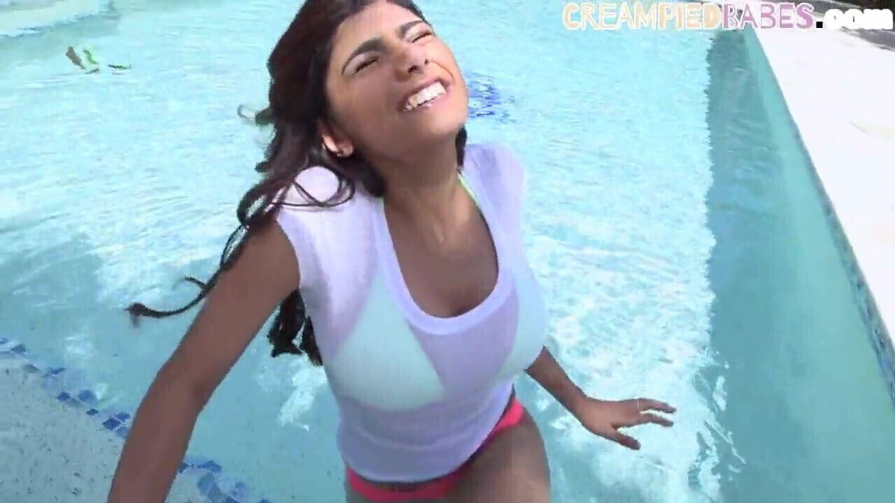 fucked creampied public next pool