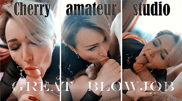 Sexy Blonde GIves Passionate Blowjob Camera Best Friend