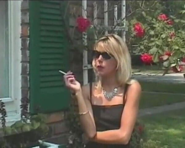 Blonde Smoker Agrees Filmed