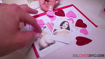 Skinny Teen Sister Prepares Valentine'_s With Brother'_s Help- Selina Moon