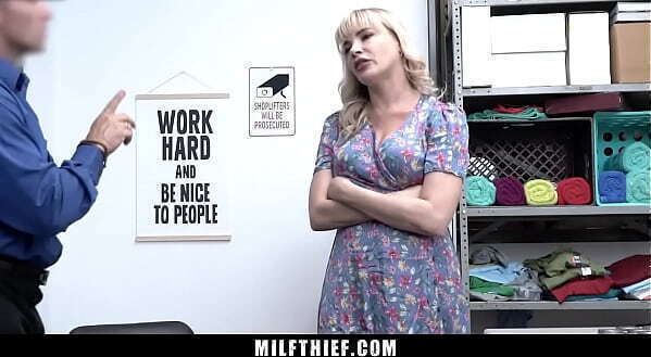 Busty Blonde Milf Shoplifter Gets Blackmailed Fucked Dana Dearmond