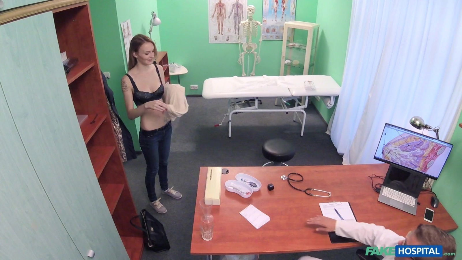 Small blondie Bell Claire gets fucked naughty doctor