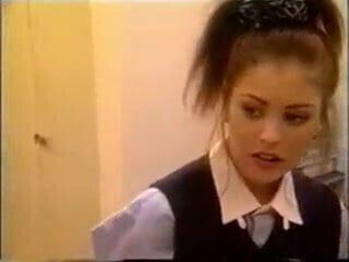 German girl college uniform gets assfuck facial