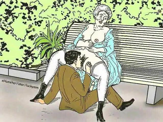 Grannies Annealing! Porn cartoon collection