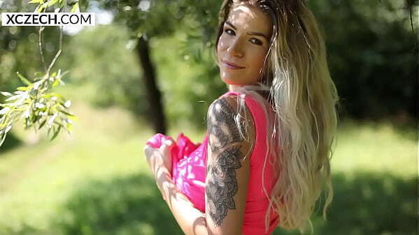 Czech blond girl Daniela showing naked body, breathtaking sweet pussy XCZECH.com