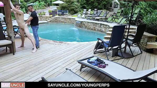 Security guard spots young sneaking into pool