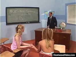 Teacher fucks schoolgirls