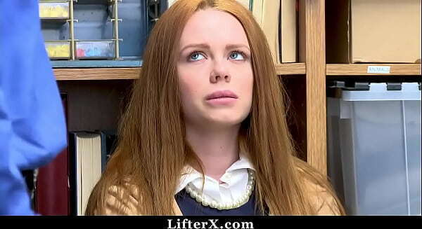 Redhead Young Shoplifter Punished Guard