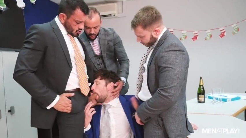 X-mas Boardroom Play With Drew Dixon Diego Reyes