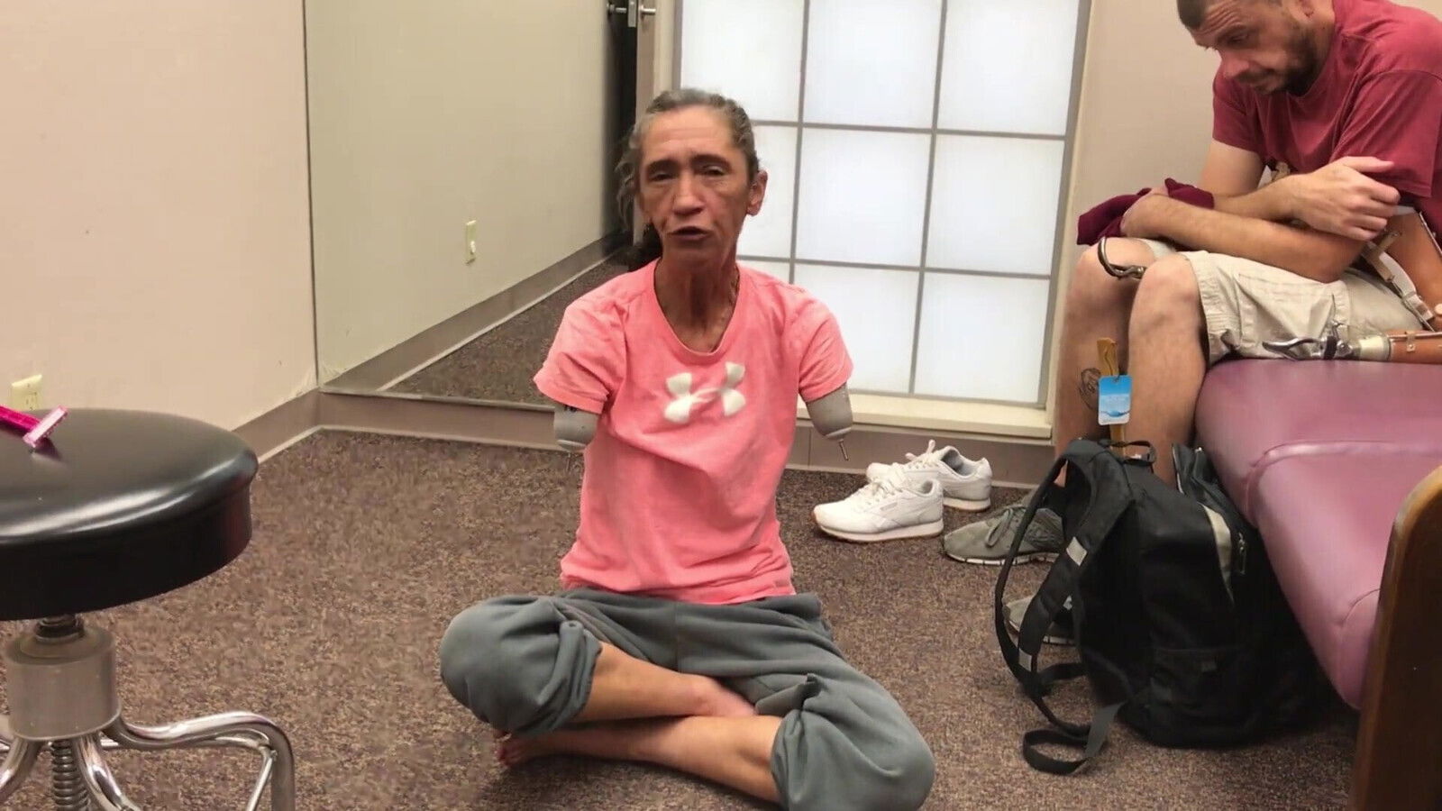 mature double amputee