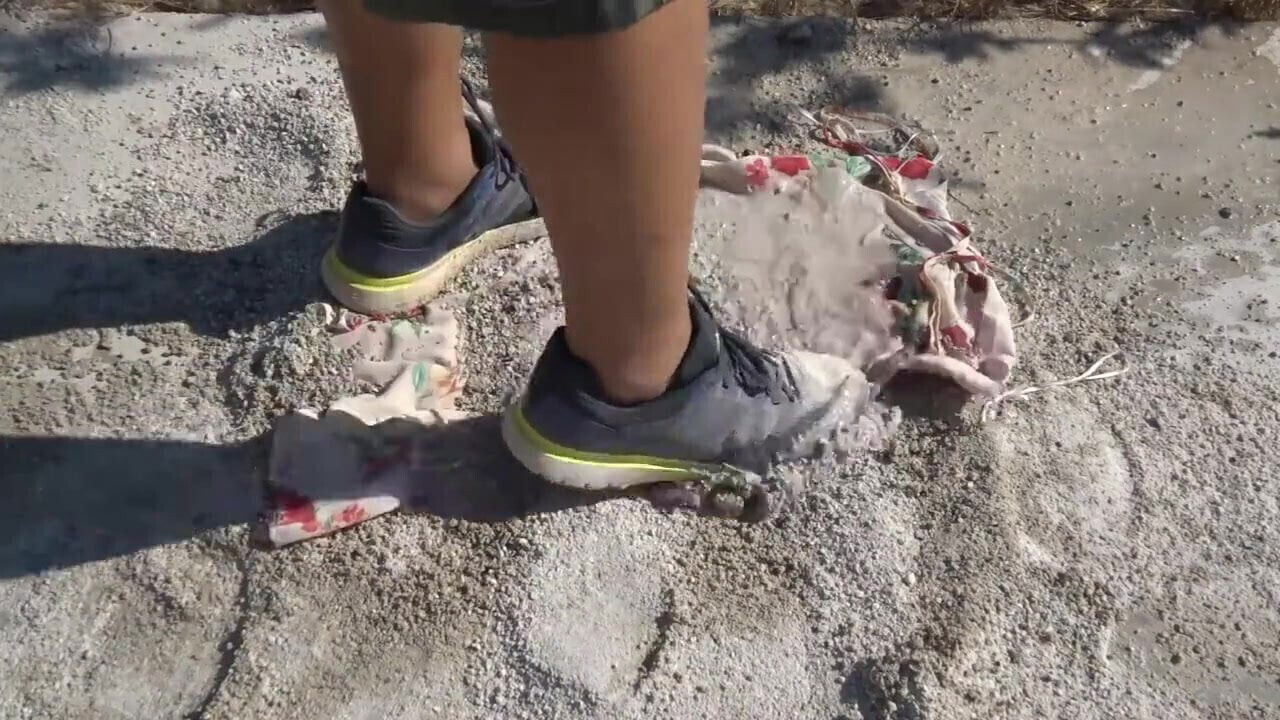 clean shoes floral dress