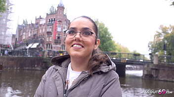 GERMAN SCOUT TINY NATURAL NERD GIRL PICKUP ROUGH FUCK STREET CASTING