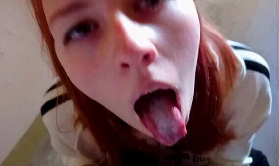 Fucked Stairwell while Parents Home Swallowed Sperm