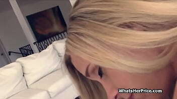 Inviting cute blonde over paid quickie