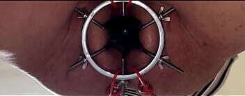 Open my hole with a octopus claw-Part 3- 35 cm long anal beads insertion