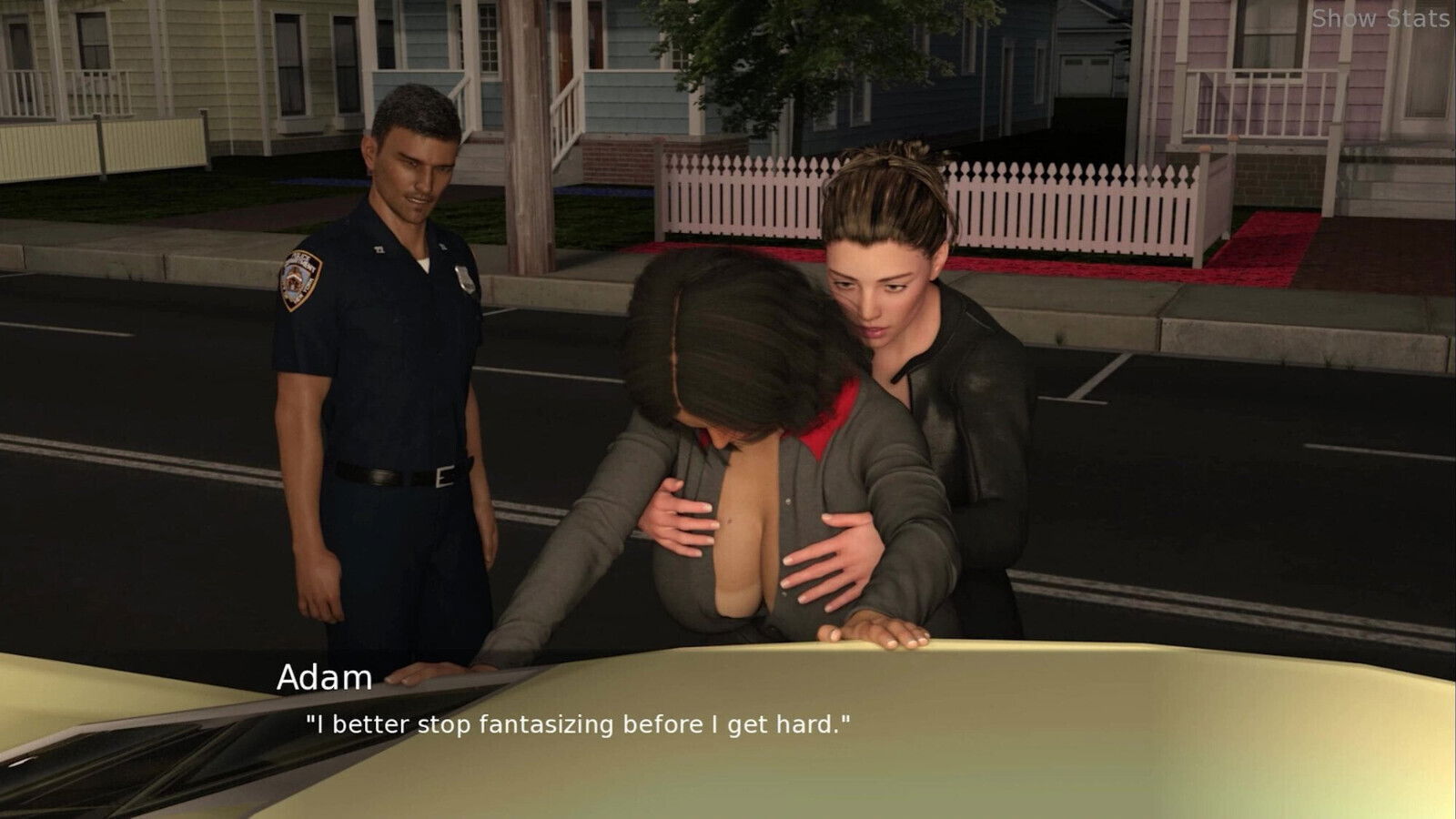 Project Wife Flashing dicks police station (34)