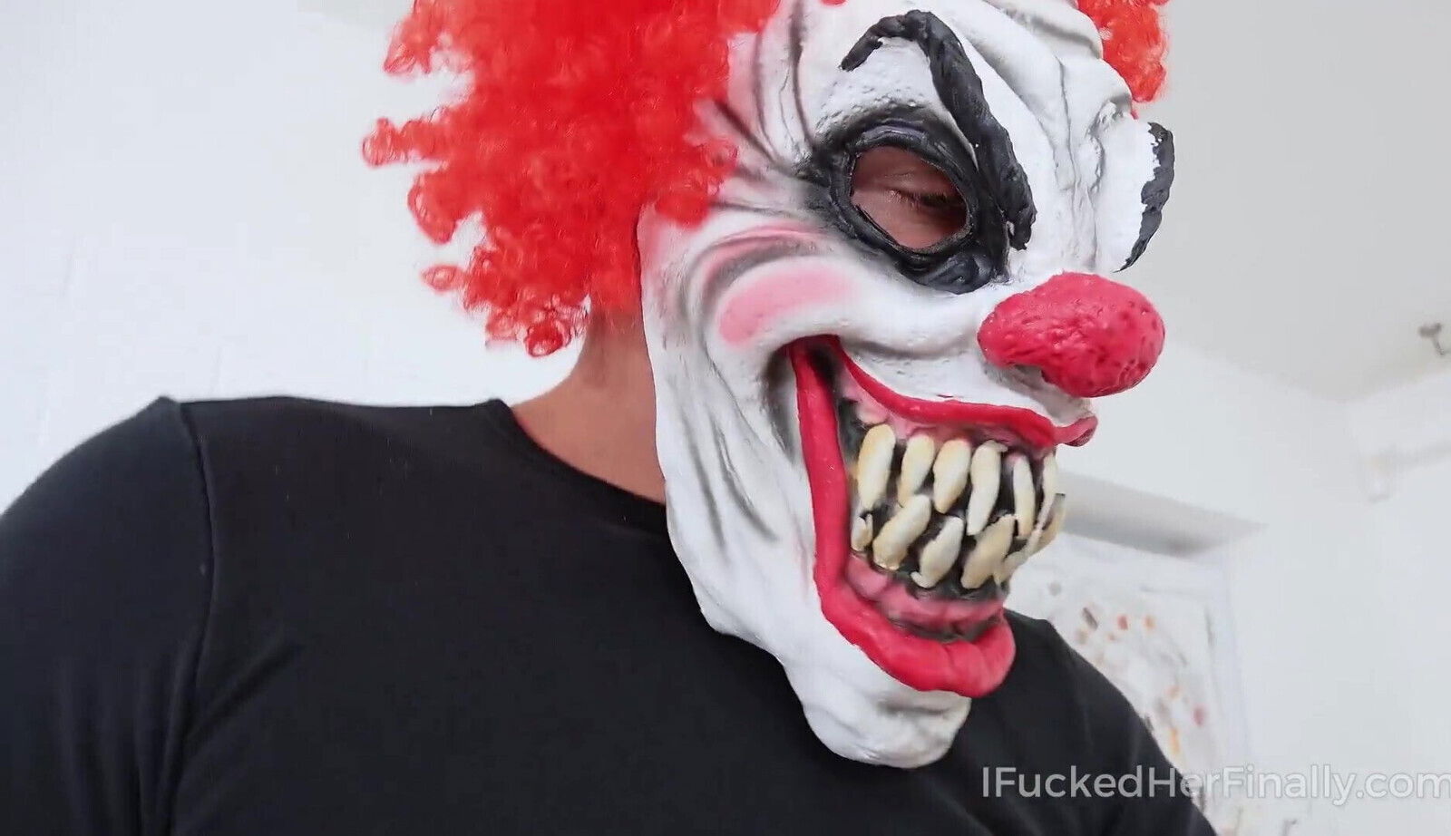 Fucked Finally Bisexual chicks ride evil clown