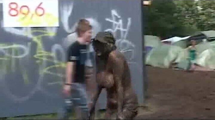 Topless Danish girl covered Roskilde Festival