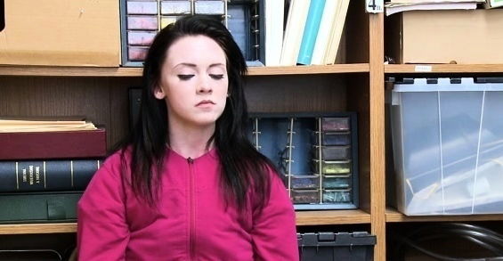 Gorgeous young woman Athena Rayne gets hammered from behind