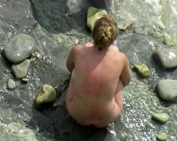 Horny couple beach voyeur