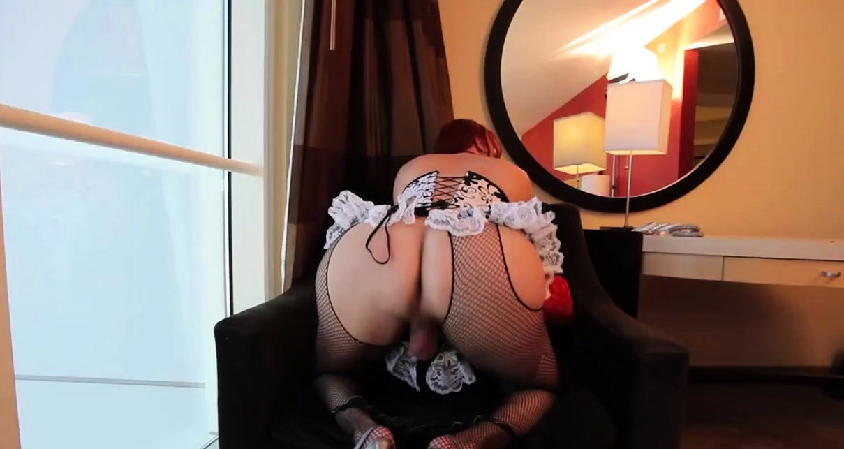 Astonishing redhead tgirl Wendy Williams fucked booty