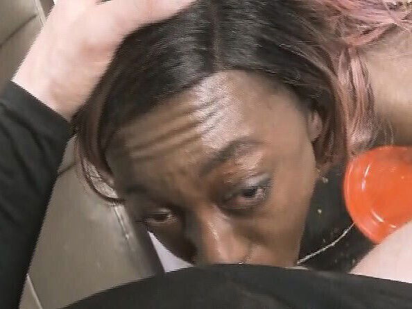 White Roughly Face Fucking Black Floor