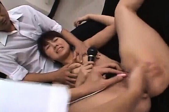 Misato Kuninaka fucked with toys before double