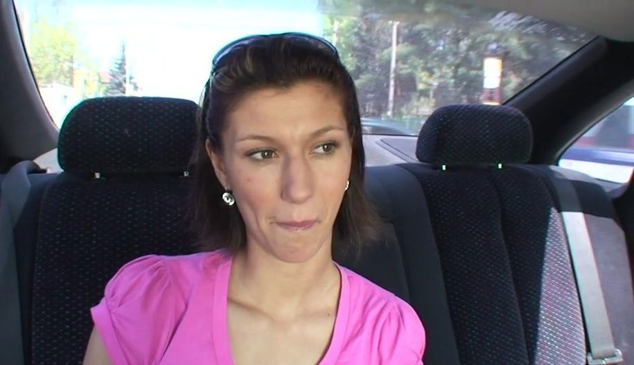 Amanda Vamp in pickup porn with a hot chick and a horny dude