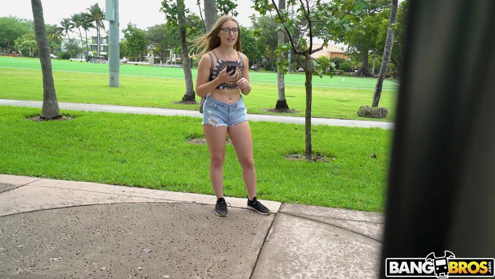 Kinky chick Sera Moon takes shorts fucked hard