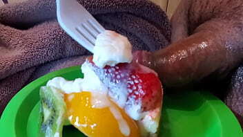 Playing with loading Snack with sweet Cum!