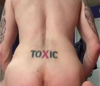 Norik play with black dildo