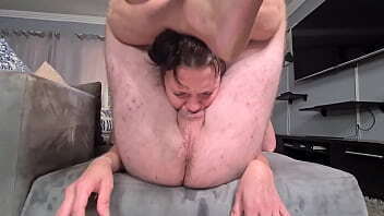 Rough throat fucking with foot locking heavy